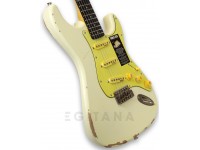 Vintage V6MRTBG Blugocaster Distressed Vintage Branco Vintage V6MRTBG Blugocaster Distressed Vintage Branco